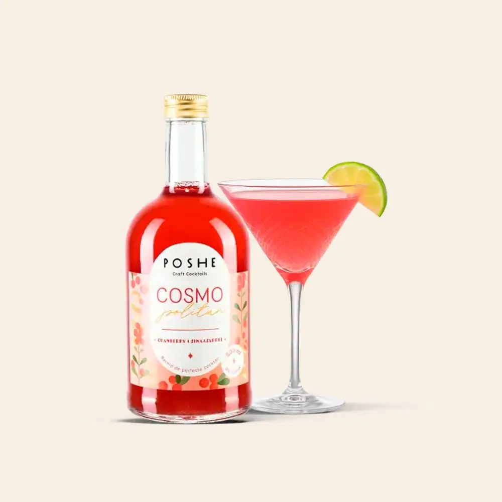 [38105] POSHE Cosmopolitan 500 ml | Base para Cosmopolitan sem álcool