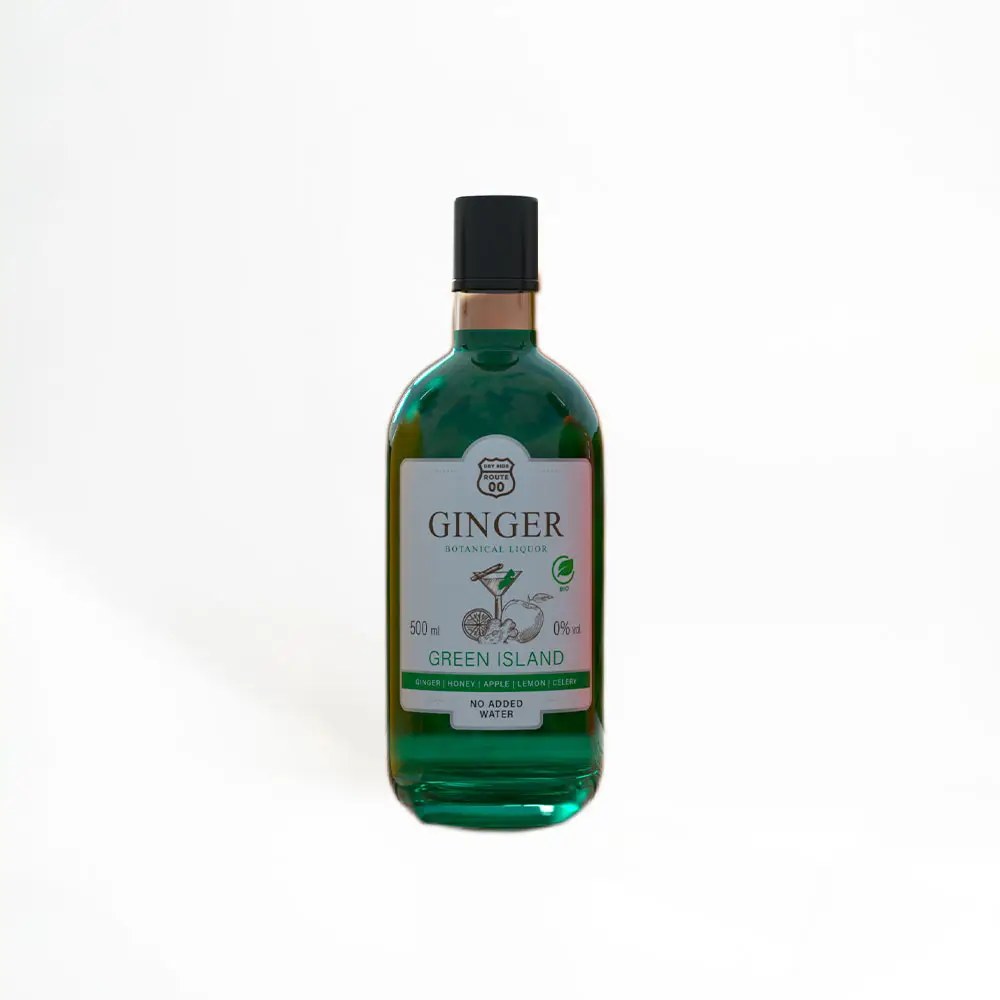 [SA025] Licor sem álcool de gengibre | Green Island