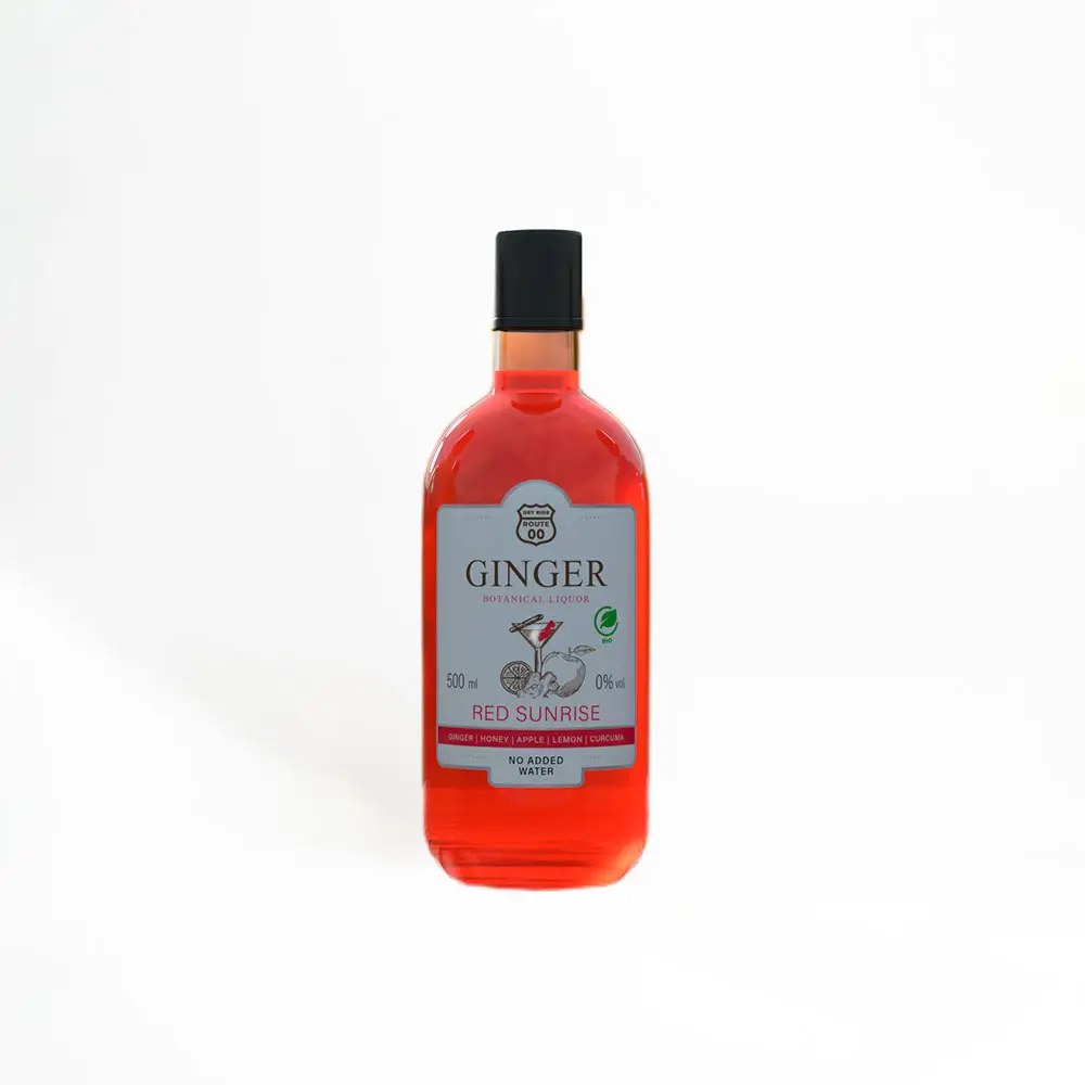 [SA023] Licor sem álcool de Gengibre | Red Sunrise