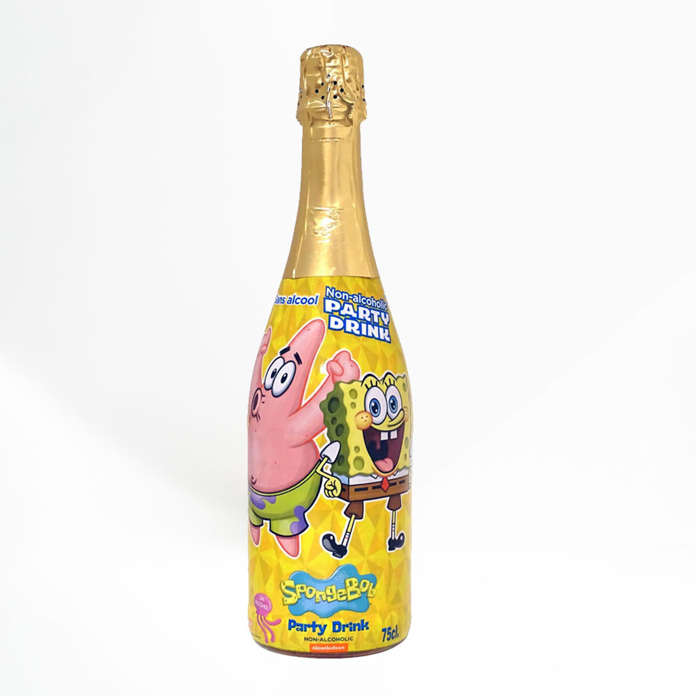 [00001398] Espumante sem álcool Sponge Bob & Patrick
